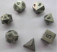 Fanroll - 16Mm Metal Polyhedral Dice Set: Antique Silver
