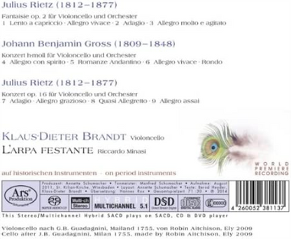 Rietz/Gross: Cello Concertos