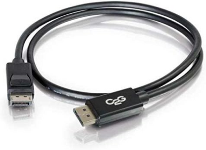 C2G 1M 8K DisplayPort Cable with Locking Latches 8K UHD Ultra High Definition DisplayPort Male to Male Computer Monitor Cable Black …