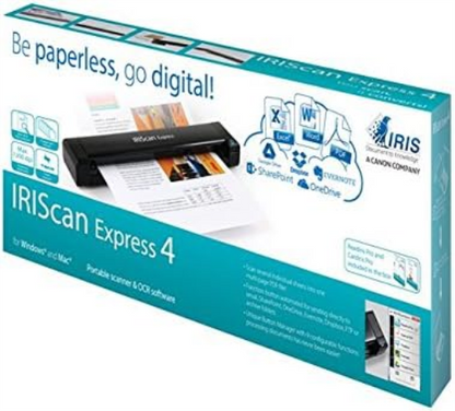 IRIScan - Express 4 | Portable Scanner | Compatible With Windows/Mac/Linux | Scan Documents, Photos, Business Cards | Ultra Fast |
