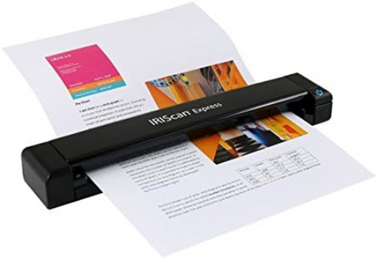 IRIScan - Express 4 | Portable Scanner | Compatible With Windows/Mac/Linux | Scan Documents, Photos, Business Cards | Ultra Fast |