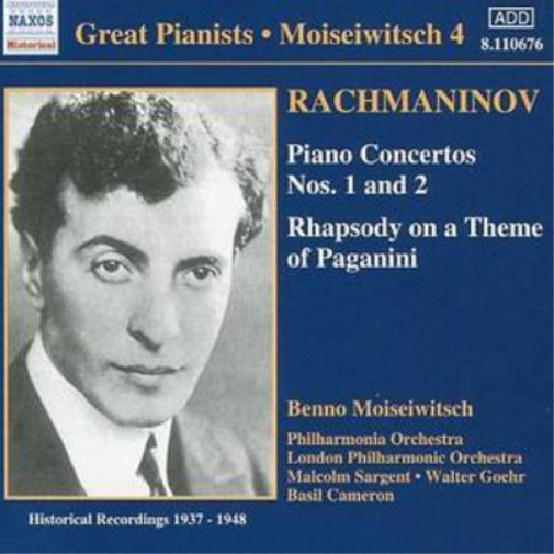 Piano Concertos Nos. 1 and 2 (Moiseiwitsch, Po, Lso, Goehr)