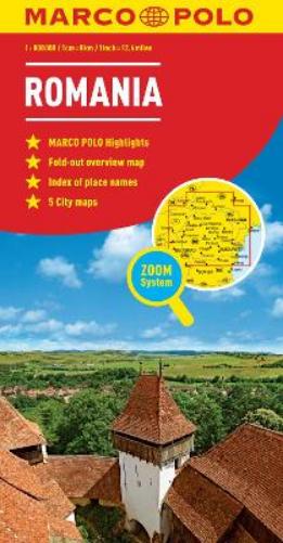 Romania Marco Polo Map: Wegenkaart 1:800 000 (Marco Polo Maps