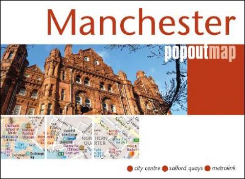 Manchester PopOut Map: Pocket size, pop-up map of Manchester city centre (PopOut Maps