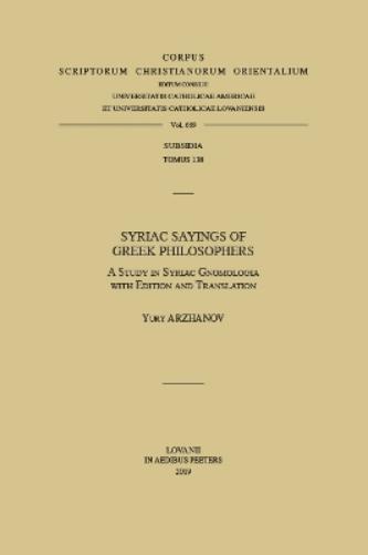 Syriac Sayings of Greek Philosophers