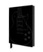 Black Gibson Guitar Artisan Art Notebook (Flame Tree Journals)