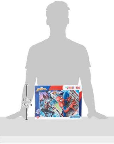 Clementoni Spider-Man Supercolor Puzzle Man-180 pezzi, Multicolore, 29293