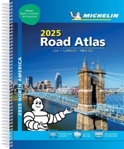 USA Canada Mexico - 2025 Road Atlas (A4-Spiral)