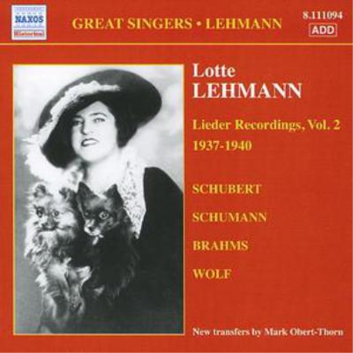 Lieder Recordings - Vol. 2 (Lehmann)