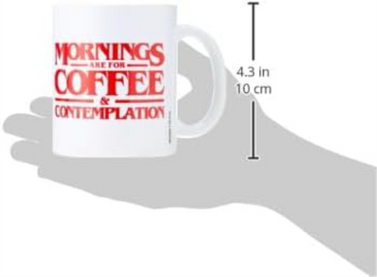 Stranger Things Ceramic Mug with Coffee and Contemplation Design in Presentation Box - Official Merchandise