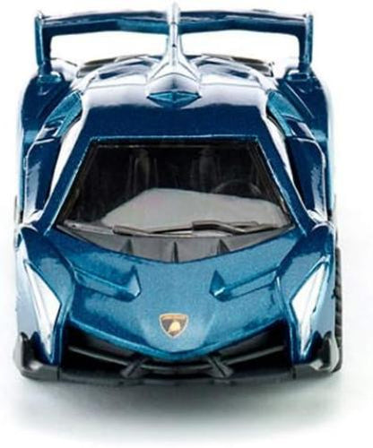 siku 1485, Lamborghini Veneno, Metal/Plastic, Toy car for children, Dark Blue, Rubber tyres