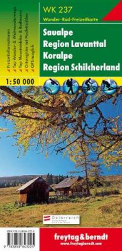 Saualpe, Walking-, Bike- and Leisure map 1:50.000