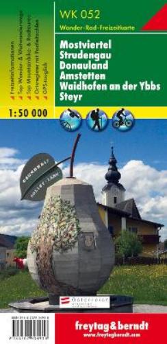 Mostviertel region, Walking-, Bike- and Leisure map 1:50.000