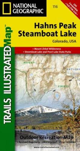 Hahns Peak, Steamboat Lake Map