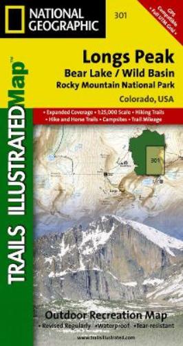 Rocky Mountain National Park: Longs Peak Map