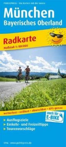 Munich - Bavarian Oberland, cycling map 1:100,000