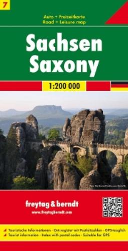 Saxonysheet 7 Road Map 1:200 000
