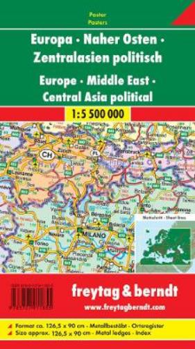 European - Middle East - Central Asia political 1:5.5 millio