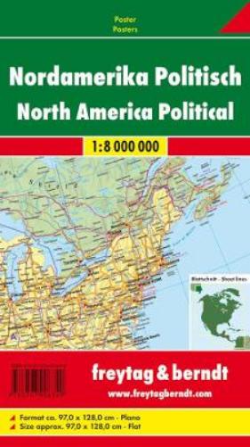 North America physical-political