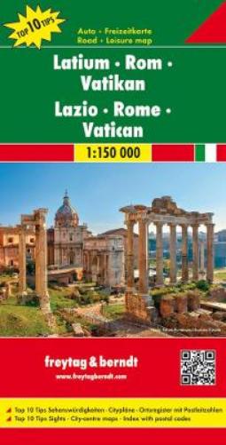 Lazio - Rome - Vatican Road Map 1:150 000