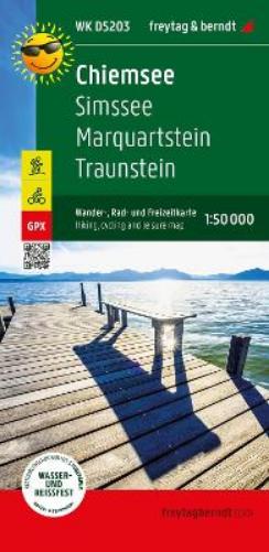 Chiemsee, hiking, cycling and leisure map