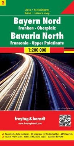 Northern Bavaria - Franconia - Oberpfalz, Automap 1:200.000