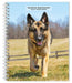 German Shepherds 2025 6 X 7.75 Inch Spiral-Bound Wire-O Weekly Engagement Planner Calendar New Full-Color Image Every Week