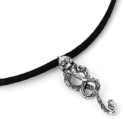 Harry Potter The Dark Mark Choker zilverkleurig Fan merch, Film