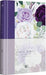 KJV Holy Bible, Large Print Medium Format, Purple Cloth Hardcover with Floral Design, Ribbon Marker, Red Letter