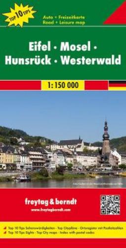 Eifel - Moselle - Hunsruck - Westerwald Road Map 1:150 000