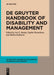 De Gruyter Handbook of Disability and Management (De Gruyter Handbooks in Business, Economics and Finance