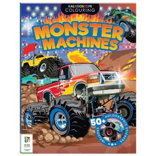 Kaleidoscope Sticker Colouring Monster Trucks