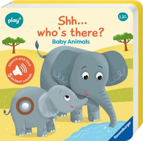 Ravensburger Play+ Infant & Toddler - Shh, Who's there? Baby Animals My First Seek and Find Sound Book