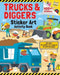 Trucks & Diggers: Sticker Art & Coloring