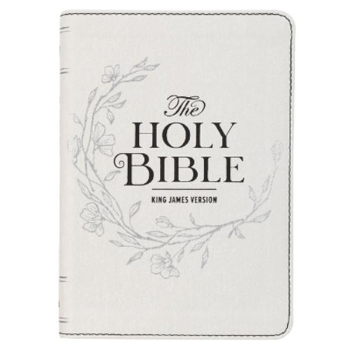 KJV Bible Compact Large Print (Faux Leather, White)