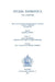 Studia Patristica. Vol. LXXXVIII - Papers presented at the Seventeenth International Conference on Patristic Studies held in Oxford 2015