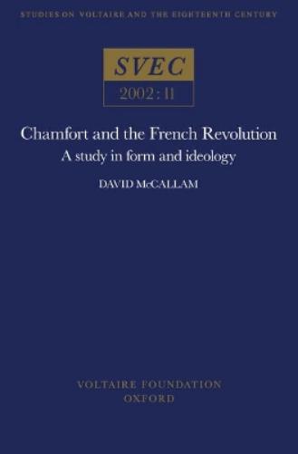 Chamfort and the French Revolution