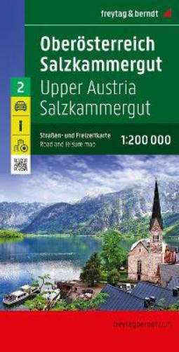 Upper Austria - Salzkammergut Road Map 1:200 000