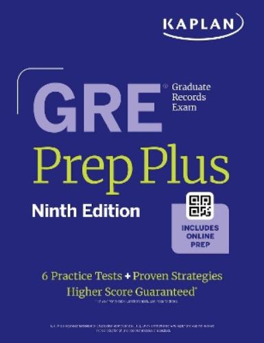 GRE Prep Plus, Ninth Edition (2025): Includes 6 Practice Tests, 1500+ Practice Questions + Online Access to a 500+ Question Bank, Video Tutorials, and Live Class Sessions