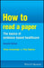 How to Read a Paper