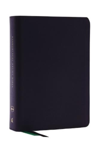 Evangelical Study Bible: Christ-centered. Faith-building. Mission-focused. (NKJV, Black Bonded Leather, Red Letter, Thumb Indexed, Large Comfort Print)