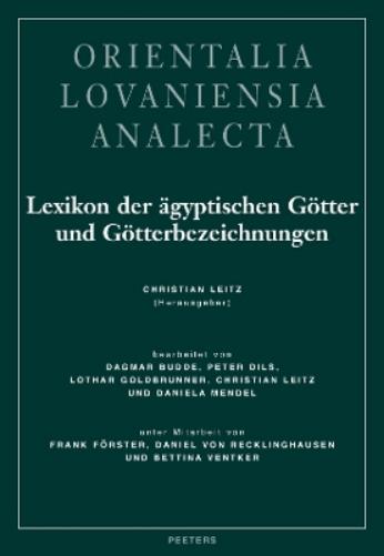 Lexikon der ägyptischen Götter und Götterbezeichnungen Band VI
