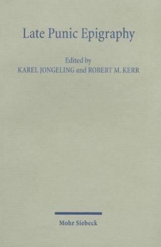 Late Punic Epigraphy