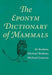 The Eponym Dictionary Of Mammals