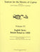 English Texts: British Period To 1900