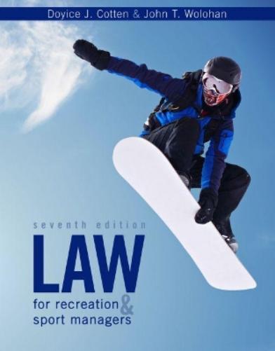 Law for Recreation and Sport Managers