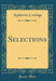 Selections (Classic Reprint)