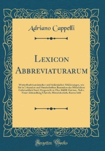 Lexicon Abbreviaturarum