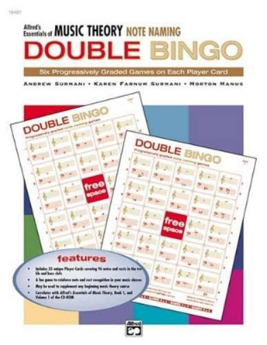 Double Bingo Game - Note Naming