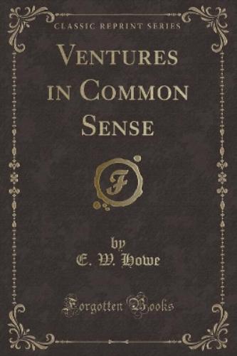 Ventures in Common Sense (Classic Reprint)